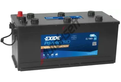 EXIDE 180Ah Lk, s.p. 1000A, 12V, 510x218x225 EX EJ1805, EJ1805