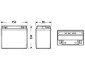 EXIDE 11Ah L, s. p. 150A, Start-Stop Auxiliary, 12V, 150x90x130 EX EK111, EK111