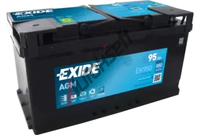 EXIDE 95Ah P, s.p. 850A, Start-Stop AGM, 12V, 353x175x190 EX EK950, EK950