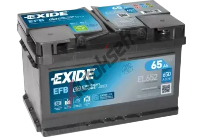 EXIDE 65Ah P, s.p. 650A, MICRO-HYBRID ECM EX EL652, EL652