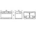 EXIDE 65Ah P, s.p. 650A, MICRO-HYBRID ECM EX EL652, EL652