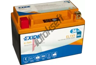 EXIDE 3Ah L, s.p. 180A, Li-ion, 12V, 150x87x105 EX ELTX9, ELTX9