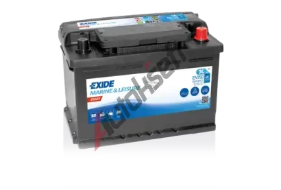EXIDE 74Ah P, s.p. 680A, START, 12V, 278x175x190 EX EN750, EN750 EXIDE 74Ah P, s.p. 680A, START, 12V, 278x175x190 EX EN750, EN750