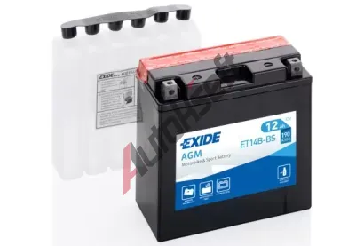 EXIDE 12Ah L, s.p. 190A, AGM, 12V, 150x70x145 EX ET14B-BS, ET14B-BS