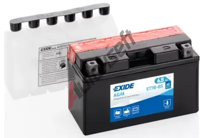 EXIDE 6,5Ah L, s.p. 85A, AGM, 12V, 150x65x93 EX ET7B-BS, ET7B-BS EXIDE 6,5Ah L, s.p. 85A, AGM, 12V, 150x65x93 EX ET7B-BS, ET7B-BS