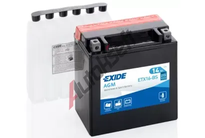 EXIDE 14Ah L, s.p. 215A, AGM, 12V, 150x87x161 EX ETX16-BS, ETX16-BS