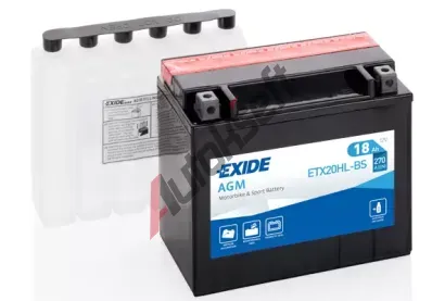 EXIDE 18Ah P, s.p. 270A, AGM, 12V, 175x87x155 EX ETX20HL-BS, ETX20HL-BS