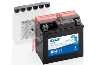 EXIDE 4Ah P, s.p. 70A, AGM, 12V, 113x70x105 EX ETX5L-BS, ETX5L-BS