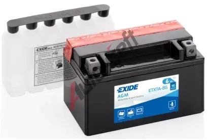 EXIDE 6Ah L, s.p. 90A, AGM, 12V, 150x87x93 EX ETX7A-BS, ETX7A-BS