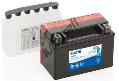 EXIDE 8Ah L, s.p. 120A, AGM, 12V, 150x87x105 EX ETX9-BS, ETX9-BS