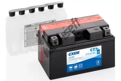 EXIDE 8,6Ah L, s.p. 145A, Bike Maintenance Free AGM, 12V, 150x87x93 EX ETZ10-BS, ETZ10-BS