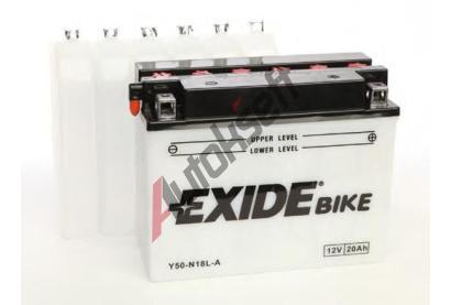 EXIDE 20Ah P, s.p. 260A, Bike Conventional, 12V, 205x90x162 EX Y50-N18L-A, Y50-N18L-A