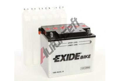 EXIDE 28Ah P, s.p. 280A, Bike Conventional, 12V, 184x124x169 EX Y60-N24L-A, Y60-N24L-A