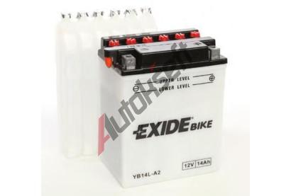 EXIDE 14Ah P, s.p. 145A, Bike Conventional, 12V, 134,1x89x166 EX YB14L-A2, YB14L-A2