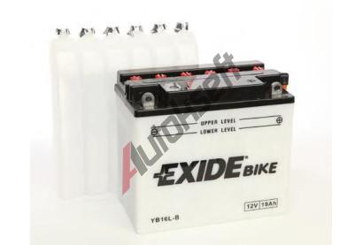 EXIDE 19Ah P, s.p. 190A, Bike Conventional, 12V, 175x100x155 EX YB16L-B, YB16L-B