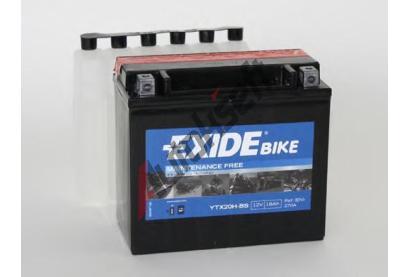 EXIDE 18Ah L, s.p. 270A, Bike Maintenance Free AGM, 12V, 175x87x155 EX YTX20H-BS, YTX20H-BS EXIDE 18Ah L, s.p. 270A, Bike Maintenance Free AGM, 12V, 175x87x155 EX YTX20H-BS, YTX20H-BS