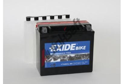 EXIDE 18Ah P, s.p. 270A, Bike Maintenance Free AGM, 12V, 175x87x155 EX YTX20HL-BS, YTX20HL-BS