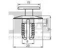FA1 Klip ozdobn / ochrann lity FA1 10-20002.5, 10-20002.5