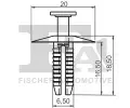 FA1 Klip ozdobn / ochrann lity FA1 10-20006.25, 10-20006.25