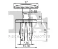 FA1 Klip ozdobn / ochrann lity FA1 10-20015.5, 10-20015.5
