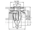FA1 Upevovac klip, obloen dve FA1 10-40008.5, 10-40008.5