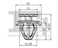 FA1 Klip ozdobn / ochrann lity FA1 10-40028.10, 10-40028.10