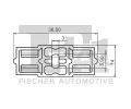 FA1 Klip ozdobn / ochrann lity FA1 10-40075.5, 10-40075.5
