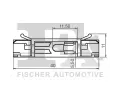 FA1 Pdrn klips instalace skel FA1 10-40081.5, 10-40081.5