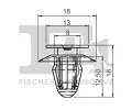 FA1 Klip ozdobn / ochrann lity FA1 10-40089.5, 10-40089.5