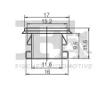 FA1 Klip ozdobn / ochrann lity FA1 10-60006.25, 10-60006.25