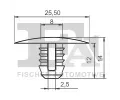 FA1 Klip ozdobn / ochrann lity FA1 11-10007.10, 11-10007.10