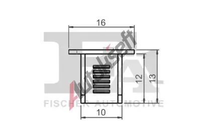 FA1 Klip ozdobn / ochrann lity FA1 11-10017.10, 11-10017.10