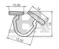 FA1 Klip ozdobn / ochrann lity FA1 11-10026.5, 11-10026.5