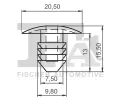 FA1 Klip ozdobn / ochrann lity FA1 11-10032.25, 11-10032.25