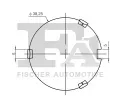 FA1 Klip ozdobn / ochrann lity FA1 11-10037.5, 11-10037.5