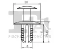 FA1 Klip ozdobn / ochrann lity FA1 11-20012.25, 11-20012.25