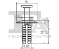 FA1 Klip ozdobn / ochrann lity FA1 11-20021.10, 11-20021.10