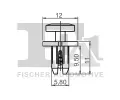 FA1 Klip ozdobn / ochrann lity FA1 11-30002.5, 11-30002.5