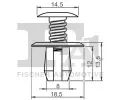 FA1 Klip ozdobn / ochrann lity FA1 11-30008.25, 11-30008.25