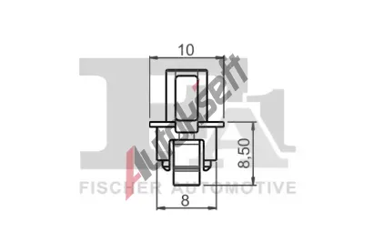 FA1 Klip ozdobn / ochrann lity FA1 11-30014.5, 11-30014.5