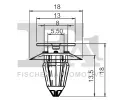 FA1 Klip ozdobn / ochrann lity FA1 11-40002.5, 11-40002.5