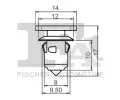 FA1 Klip ozdobn / ochrann lity FA1 11-40014.5, 11-40014.5