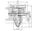 FA1 Klip ozdobn / ochrann lity FA1 11-40024.5, 11-40024.5