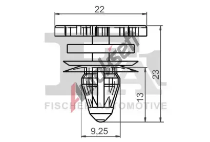 FA1 Klip ozdobn / ochrann lity FA1 11-40031.5, 11-40031.5