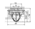 FA1 Klip ozdobn / ochrann lity FA1 11-40039.5, 11-40039.5