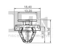 FA1 Klip ozdobn / ochrann lity FA1 11-40040.25, 11-40040.25