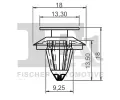 FA1 Klip ozdobn / ochrann lity FA1 11-40044.5, 11-40044.5