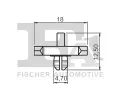 FA1 Klip ozdobn / ochrann lity FA1 11-40046.5, 11-40046.5