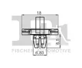 FA1 Klip ozdobn / ochrann lity FA1 11-40052.5, 11-40052.5