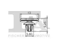 FA1 Klip ozdobn / ochrann lity FA1 11-40105.25, 11-40105.25